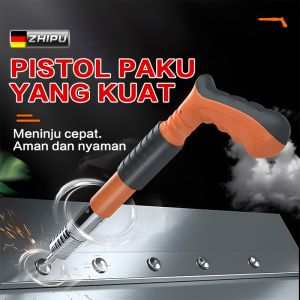 Pistol Paku Baja Manual Pistol Paku Beton Berumbai/Pistol Paku Tangan/Alat Pistol Paku Beton Groover Kawat Peralatan Pengikat Dinding Rumah Pemegang Kabel Pistol Paku Beton Fastening Gun Punch Gun Manual Steel Nail Gun Rivet Cluster Grooving Dekorasi pera