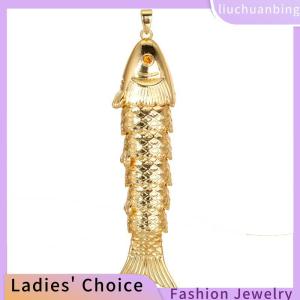 [COD] liuchuanbing Jewellery Swinging Gold Plated Copper Pendant DIY Handmade Koi Fish Goldfish Earring Necklace Bracelet Accessories Jewelry
