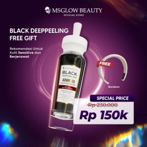 MS GLOW BLACK DEEP PEELING SERUM EXFOLIASI