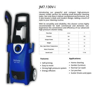 JetMaster High Pressure Cleaner 140Bar / 150Bar 1800W / 2000W – Powerful Cleaning Performance