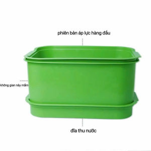 Bộ khay nhựa trồng rau sạch thủy canh rau mầm giá đỗ loại dày dặn đẹp 2 loại kích cỡ
