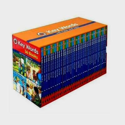 36 Buku Perkataan Kunci Ladybird dengan Peter dan Jane Bahasa Inggeris Membaca Kanak-kanak Buku Teks Buku Teks Phonik Sihir