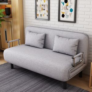 Foldable Velvet SofaBed Single Sofa Bed Foldable Bed Chair Foldable Sofa Multi-functional Folding Lazy Bed Washable