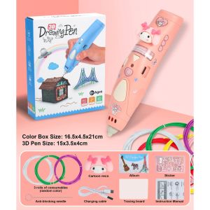 Tatajoy 3D Pen Anak Wireless 3D Printer Arts Pen Making Doodle Arts Mainan Edukasi Anak