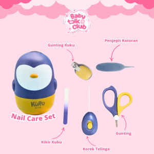 KURU Nail Care Manicure Set 5in1 Perawatan Gunting Kuku Bayi Set Untuk Anak Baby