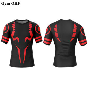 Jujutsu Kaisen Digital 3D Printed trendy fitness clothing tight-fitting sports shirts short-sleeved and long-sleeved for men Y2 Delivery