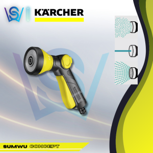 KARCHER MULTIFUNCTIONAL GARDEN SPRAY WATER GUN NOZZLE WITH CONTROL VALVE