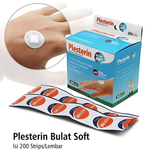 Onemed Plesterin Bulat Soft Non Woven 22mm x 22mm Isi 200pcs Lembut & Steril