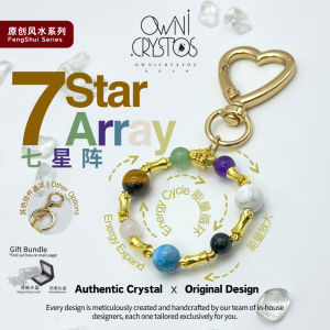 【OwniCrystos】七星阵 Seven Star Array Energy Natural crystal bag charm keychain gift present for friend