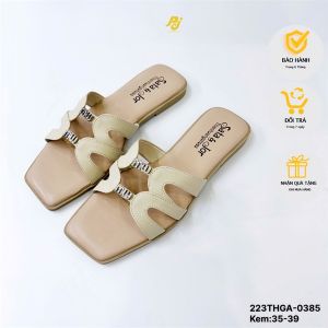 Dép nữ quai đính chữ hạt thanh lịch nhẹ nhàng - PJ - (223thga)