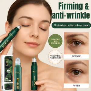 【Buy 5 Get 3 Free】Mint Essence Eye Anti-Wrinkle Essence Oil Fades Fine Lines and Tightens Anti-Aging Massage Roller Eye Oil Eye Cream薄荷精华眼部抗皱精华油