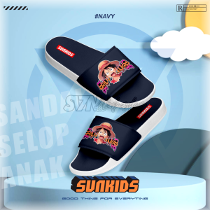 BRZ-Sandal Slop Anak Laki-Laki Distro Sandal Motif Karakter Kekinian