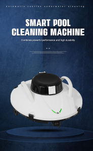 Cordless Robot Pools Vacuum UFO200Cordless robotic pool cleaner，Automatic Pool Vacuum for Above Ground Pool Self-Parking Robotic Pool Cleaner with Filter Basket