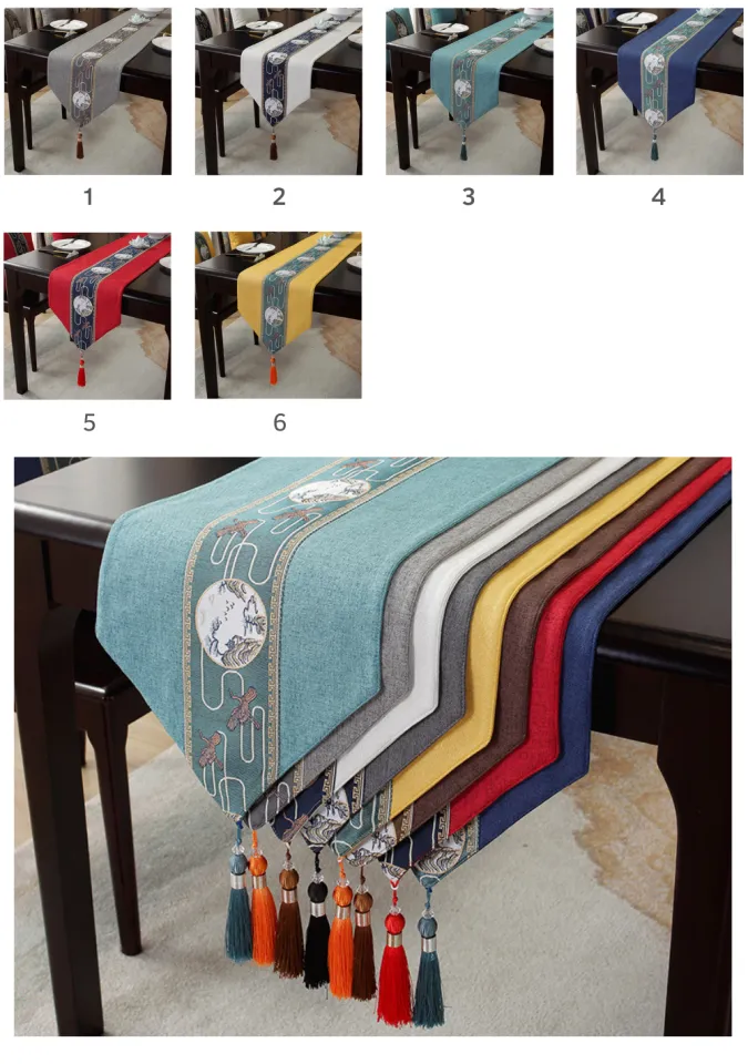 Table Runner Cloth Oriental Chinese Design For Dining Table Living