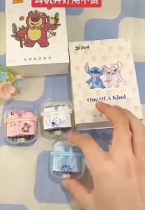 พร้อมของขวัญฟรี! หูฟังบลูทูธไร้สาย Lilo & Stitch Angel เสียง HiFi HD สำหรับการ หูฟังสัมผัสอัจฉริยะ ความหน่วงต่ำ แบตเตอรี่ใช้งานได้ยาวนาน
