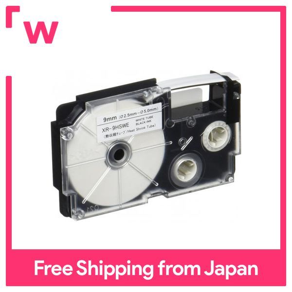 Casio Label Writer Name Land Heat Shrink Tube Tape φ5mm XR-9HSWE
