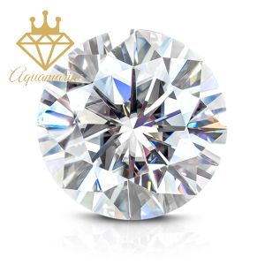 (Size 5.0 ly) Kim cương nhân tạo Moissanite giác cắt tròn màu trắng dòng cao cấp