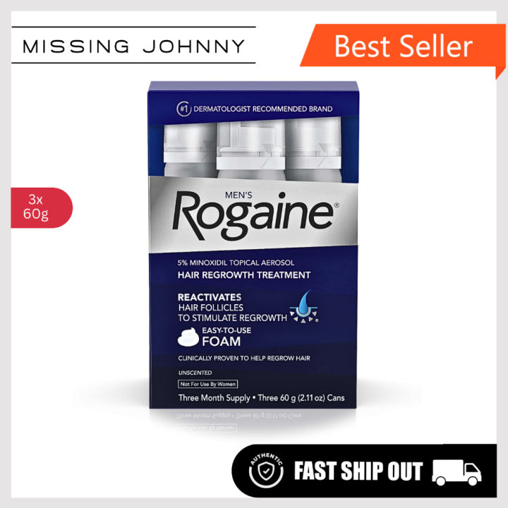 Rogaine Men 5 Minoxidil Foam Hair Regrowth | Lazada PH