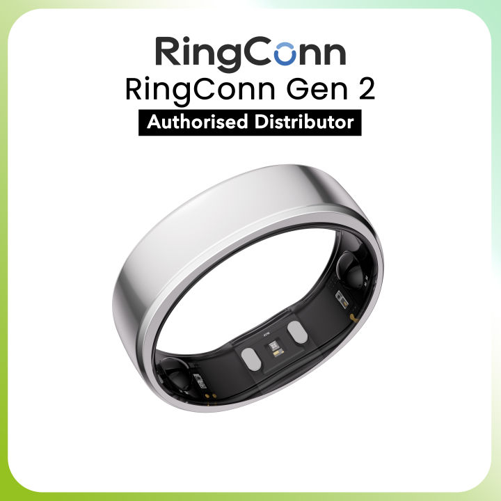 RingConn Gen Smart Ring [Silver] 24/7 Health Tracker, Sleep