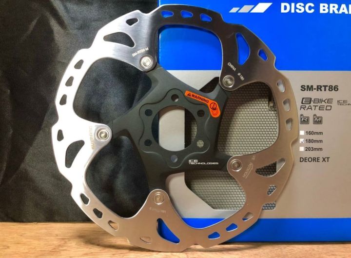 SHIMANO XT RT86m 180mm 6-Bolts Icetech Rotor (100% original