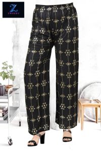 Stylish Chicken Palazzo Pant Womens / Embroidered Sequins Work Chicken Palazzo by Zweedy Mart