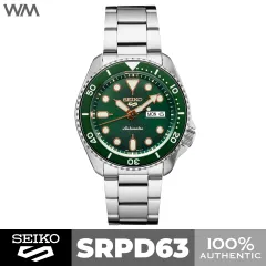 Seiko 5 Sports Hulk Green Dial Stainless Steel Automatic Watch