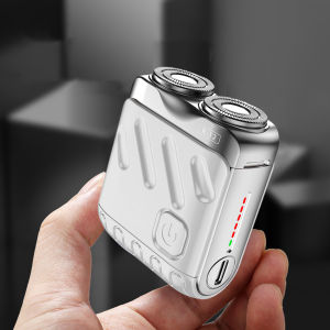 Men Electric Shaver Waterproof Electric Shaver Waterproof Type-c Rechargeable Electric Shaver for Men Portable Mini Travel Razor for Hair Beard Trimming Perfect Father Boyfriend Gift Ipx7