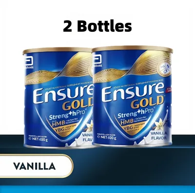 [EXP:Aug2027] 800G Ensure Gold with Streng+hPro Vanilla With HMB And YBG Vanilla Adult Nutritional Supplement