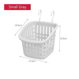 Storage Hanging Basket Hole Free Toilet Kitchen Bathroom Storage With Hooks Rack Multifunctional Storage Basket