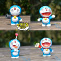 Mô hình Doraemon Doremon - Trọn bộ 8 Mô hình các tư thế Doremon Doraemon và bảo bối khăn trùm thời gian - Cao 4~5cm. 