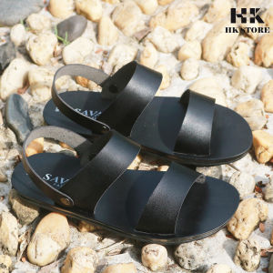 Dép sandal nam 2 quai 🔴 HK STORE 🔴 hàng chính hãng da bò nguyên miếng cực đẹp - có bảo hành đầy đủ phù hợp mọi lứa tu