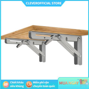 [Inox 1 Đôi ] Bản lề gập thông minh 𝐈𝐍𝐎𝐗 Giá Ke đỡ bàn gấp gọn treo tường Pát ke chữ chịu lực 80kg-Bản lề gập thông minh đa năng Giá đỡ kệ treo tường gấp gọn