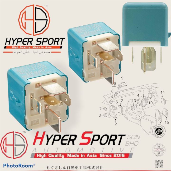 TOYOTA DAIHATSU MYVI MYVI LB ALZA KUN25 KUN26 ALL FAN RELAY (5PIN