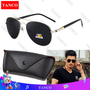 TANCO PG1836K Retro Style Polarized Sunglasses for Men Anti Glare Lens Driving Fishing Sun Glasses UV400