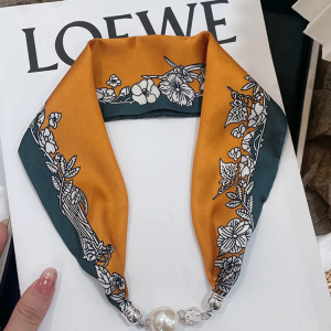 ผ้าพันคอผ้าขี้ริ้วขี้เกียจ ผ้าพันคอผืนบางยาวอเนกประสงค์