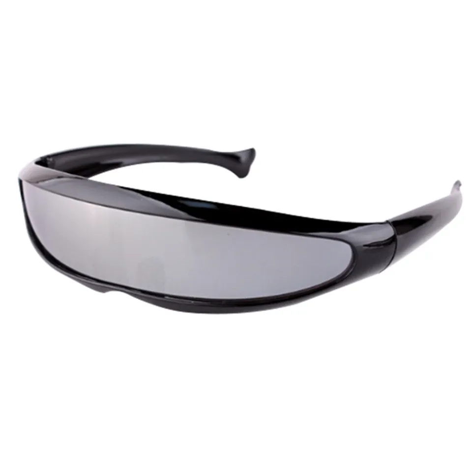 Mirrored Sunglasses for Men  Futuristic Narrow Cyclops Sunglasses