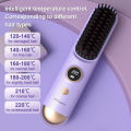 MAIMEITE Wireless Cordless Hair Straightener Comb Portable Hair Straightener 2-in-1 Negative Ion Anti-scalding Comb Hair Care. 