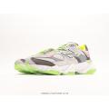 New Balance NB 9060 Giày thể thao và giày thông thường thấp bền và thoáng khí dành cho nam Trắng xanh lá cây. 