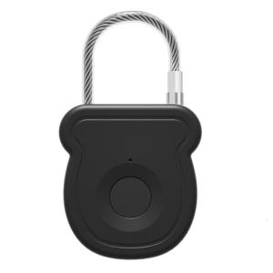 Waterproof Rechargeable Intelligent Fingerprint Padlock Outdoor Keyless Security Lock Portable Antitheft Lock Enduring