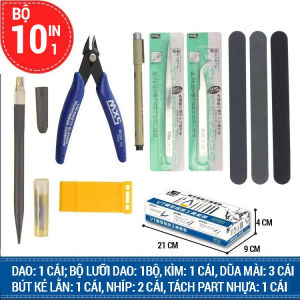 Bộ dụng cụ (Tool) lắp ráp đồ chơi mô hình GUNDAM BANDAI GUNPLA Bộ từ 10 dụng cụ đến Bộ 1 dụng cụ đa năng Gunpla Đồ Chơi Lắp Ráp Anime Chất Lượng Cao