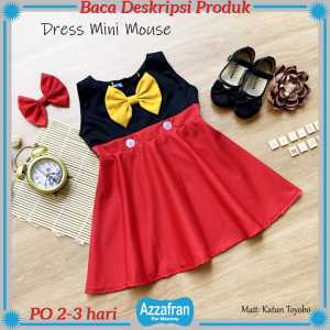 Kostum Mickey Mouse dan Dress Mini Mouse | Costume Cosplay Carnaval Karnaval | Azzafran for Mommy
