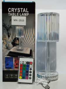 Lampu Meja Lampu Hias Kristal  Mewah LED 3 Mode Cahaya Dan 16 Warna Touch Button / Layar Sentuh Bahan Akrilik Desain Mewah - Noah Online Store