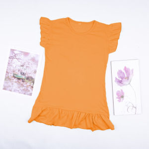 Dress Ruffle Polos Bayi dan Anak - Daster Rempel Anak Polos