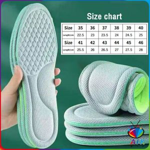 AIK พื้นรองเท้า ดับกลิ่น ดูดซับ นาโน ต้านเชื้อแบคทีเรีย เหงื่อ รองเท้า เบาะ พอดีกับฝ่าเท้า นุ่มสบาย insoles