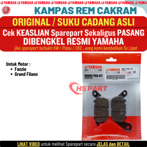 Kampas Rem Depan Cakram Fazzio Fazio Grand Filano Original Yamaha 100%