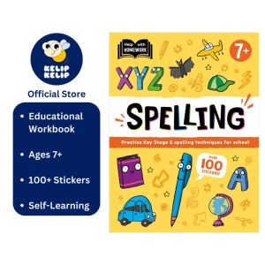 Spelling Educational Workbook With 100+ Fun Reward Stickers for Kids (Age 7+)