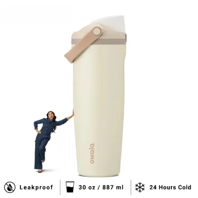 (SG Dliver)Portable owala FreeSip Sway Stainless Steel Water Bottle with Straw BPA-Free Sports Cold Retention/Insulated