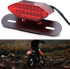 Waterproof Square Trailer Lights kit ABS Red Brake Stop Tail Running License LED Light Lamp Compatible With Sportster 883 1986-2020