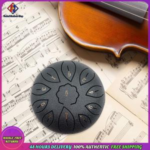 Vodool 6 inch 11 Tune Percussion Musical Instrument Steel Tongue Drum for Beginner