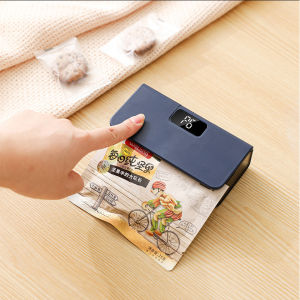 Portable Mini Heat Sealer 2 in 1 Bag Sealer Cutter Rechargeable LED Display Food Storage Plastic Bag Sealing Machine